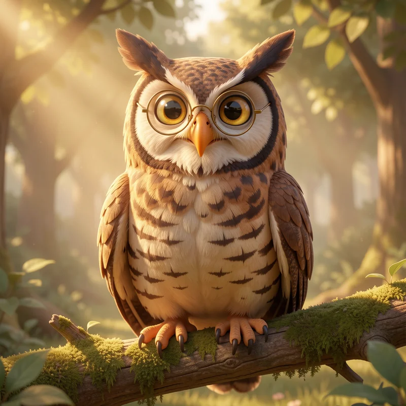 Professor Willow the Great Horned Owl